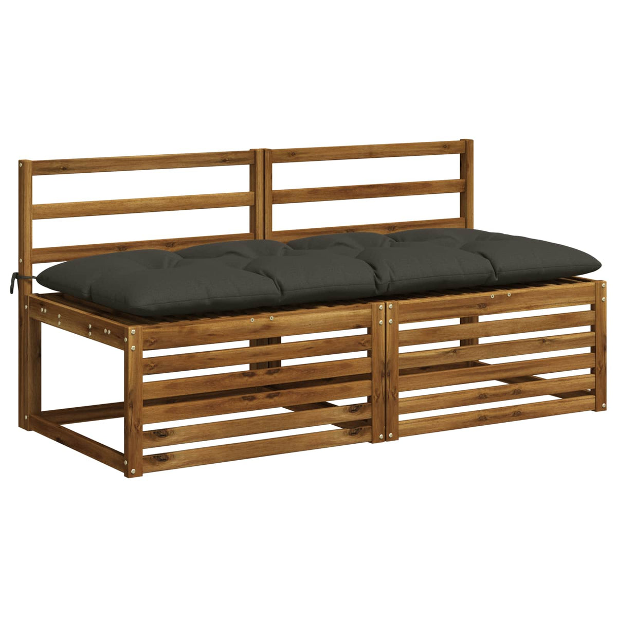 Padpárna VIANEN 100% poliészter Antracitszürke 150 x 60 x 12 cm 3