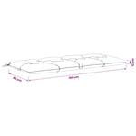 Padpárna VIANEN 100% poliészter Antracitszürke 150 x 60 x 12 cm 9