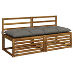Pad párnák VIANEN 2 db 100% poliészter Szürke 150 x 60 x 12 cm 2