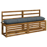 Pad párnák VIANEN 2 db 100% poliészter Kék 160 x 30 x 12 cm 3