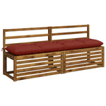 Pad párnák VIANEN 2 db 100% poliészter Piros 160 x 40 x 12 cm 3