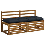 Padpárna VIANEN 100% poliészter Sötét kék 160 x 50 x 12 cm 2