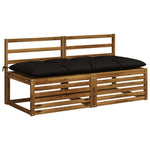 Padpárna VIANEN 100% poliészter Fekete 160 x 60 x 12 cm 3