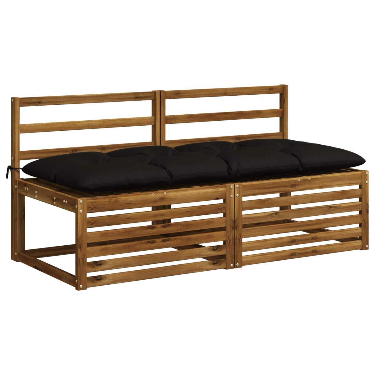 Padpárna VIANEN 100% poliészter Fekete 160 x 60 x 12 cm 3