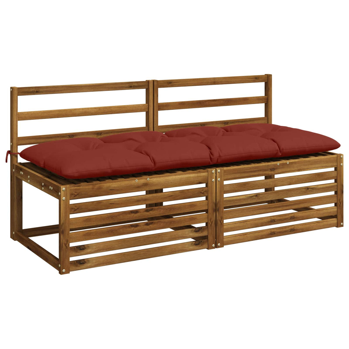 Pad párnák VIANEN 2 db 100% poliészter Piros 160 x 60 x 12 cm 3
