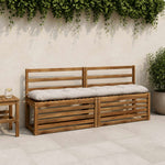 Pad párnák VIANEN 2 db 100% poliészter Fehér 180 x 30 x 12 cm