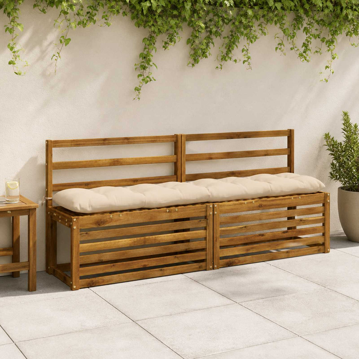 Padpárna VIANEN 100% poliészter Krémszínű 180 x 30 x 12 cm