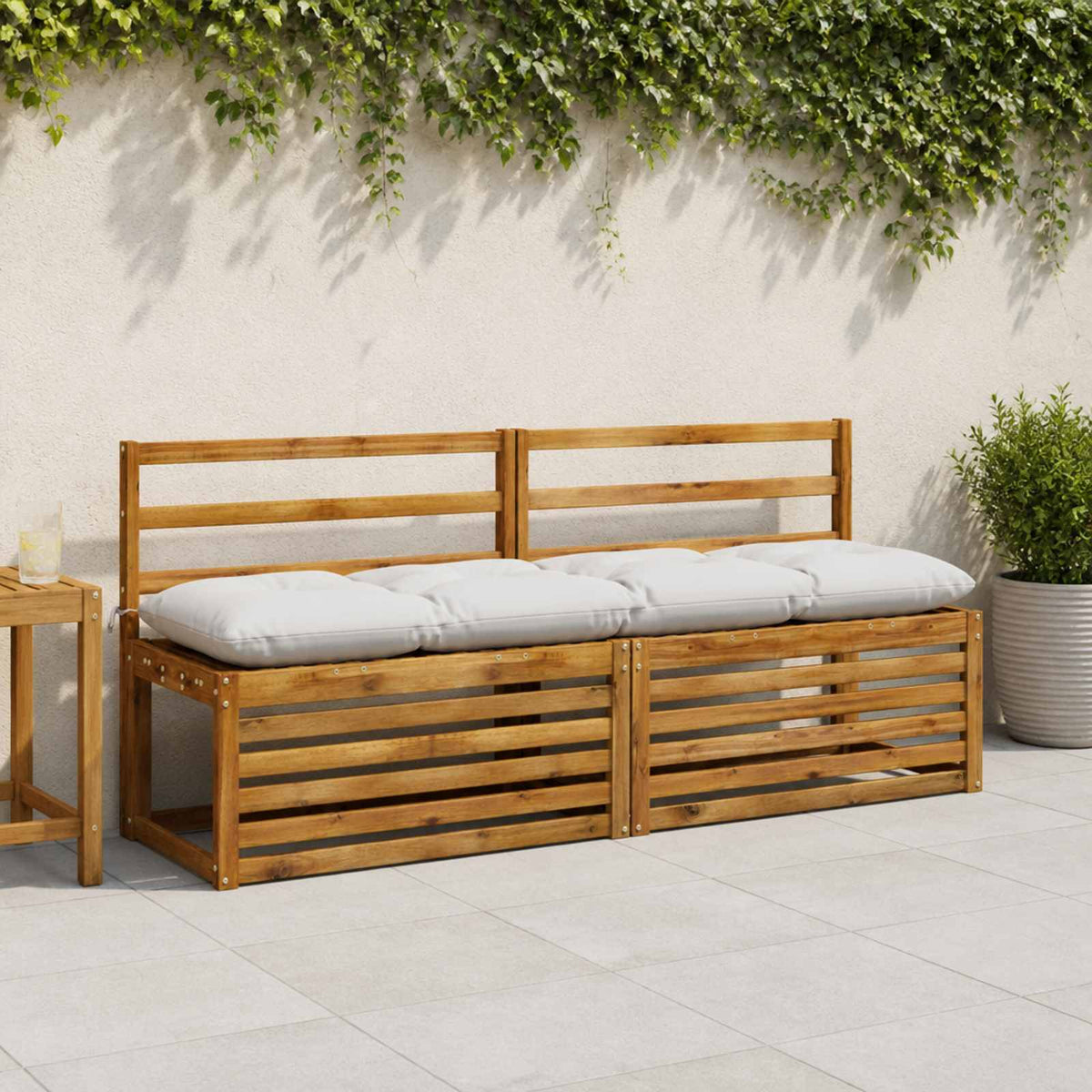 Padpárna VIANEN 100% poliészter Fehér 160 x 40 x 12 cm