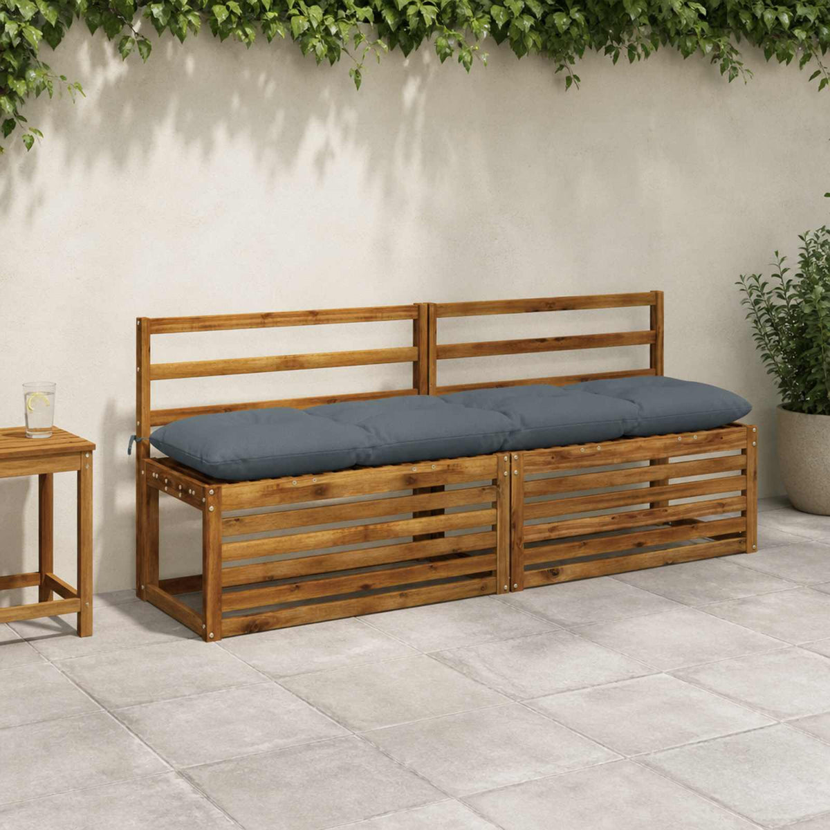 2 darabos padpárna VIANEN 100% poliészter Kék 160 x 40 x 12 cm