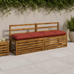 Pad párnák VIANEN 2 db 100% poliészter Piros 160 x 40 x 12 cm