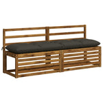 Padpárna VIANEN 100% poliészter Antracitszürke 170 x 40 x 12 cm 3