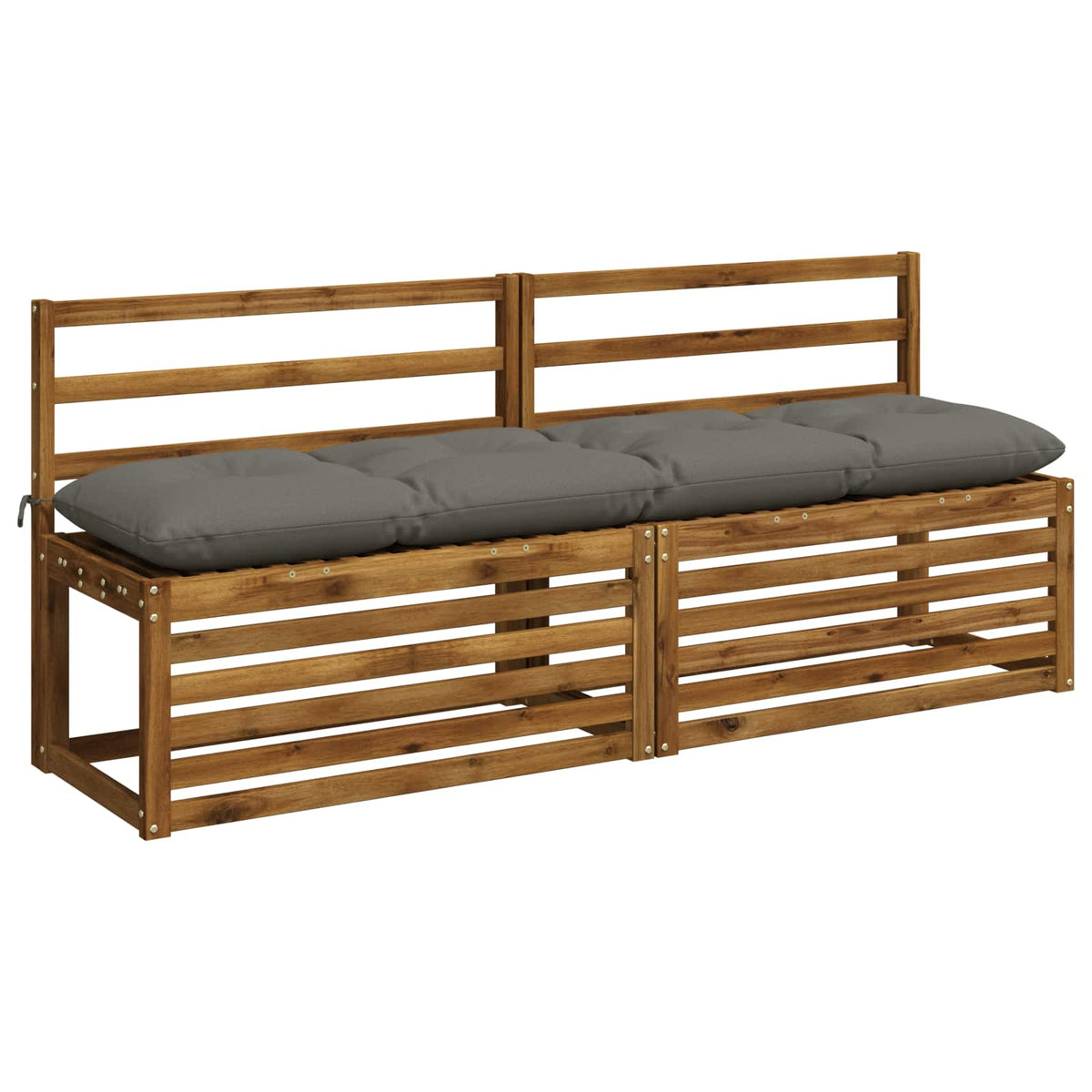 Pad párnák VIANEN 2 db 100% poliészter Szürke 170 x 40 x 12 cm 2