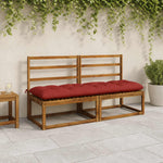 Pad párnák VIANEN 2 db 100% poliészter Piros 170 x 50 x 12 cm