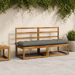 Padpárna VIANEN 100% poliészter Szürke 180 x 50 x 12 cm