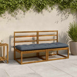 Pad párnák VIANEN 2 db 100% poliészter Kék 180 x 60 x 12 cm