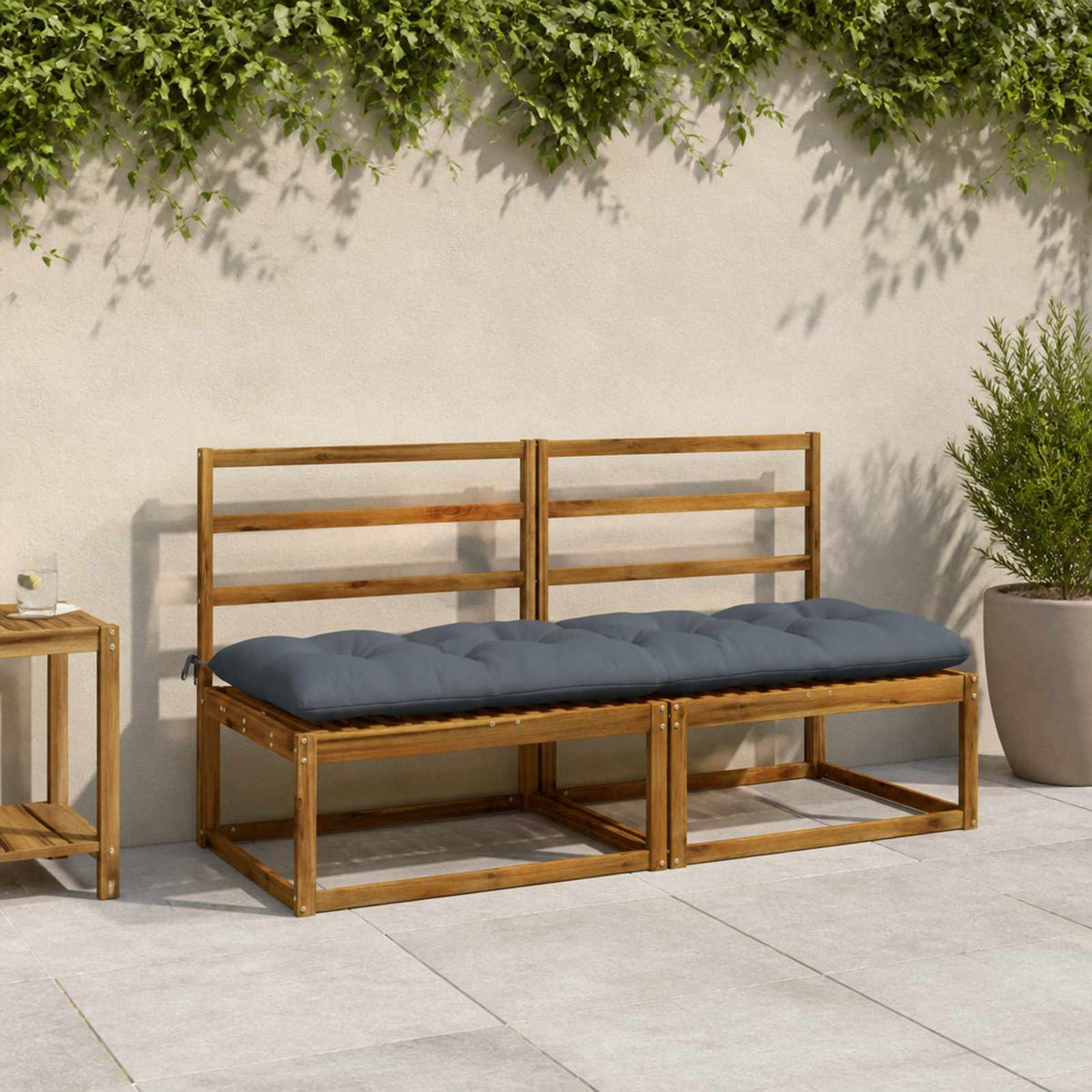 Pad párnák VIANEN 2 db 100% poliészter Kék 180 x 60 x 12 cm