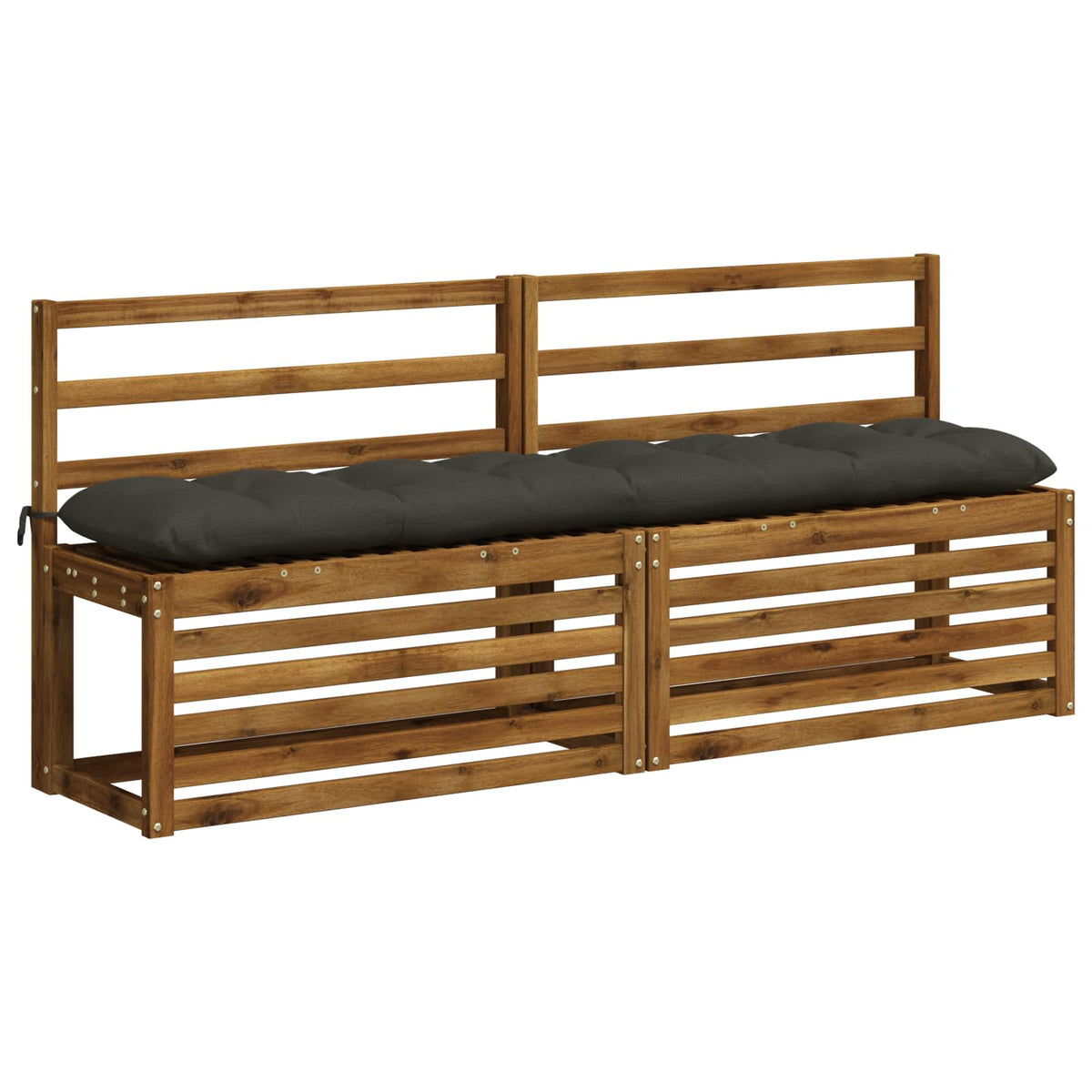 Padpárna VIANEN 100% poliészter Antracitszürke 180 x 30 x 12 cm 3