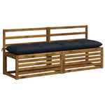 Padpárna VIANEN 100% poliészter Sötét kék 180 x 40 x 12 cm 2