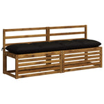Padpárna VIANEN 100% poliészter Fekete 180 x 40 x 12 cm 3