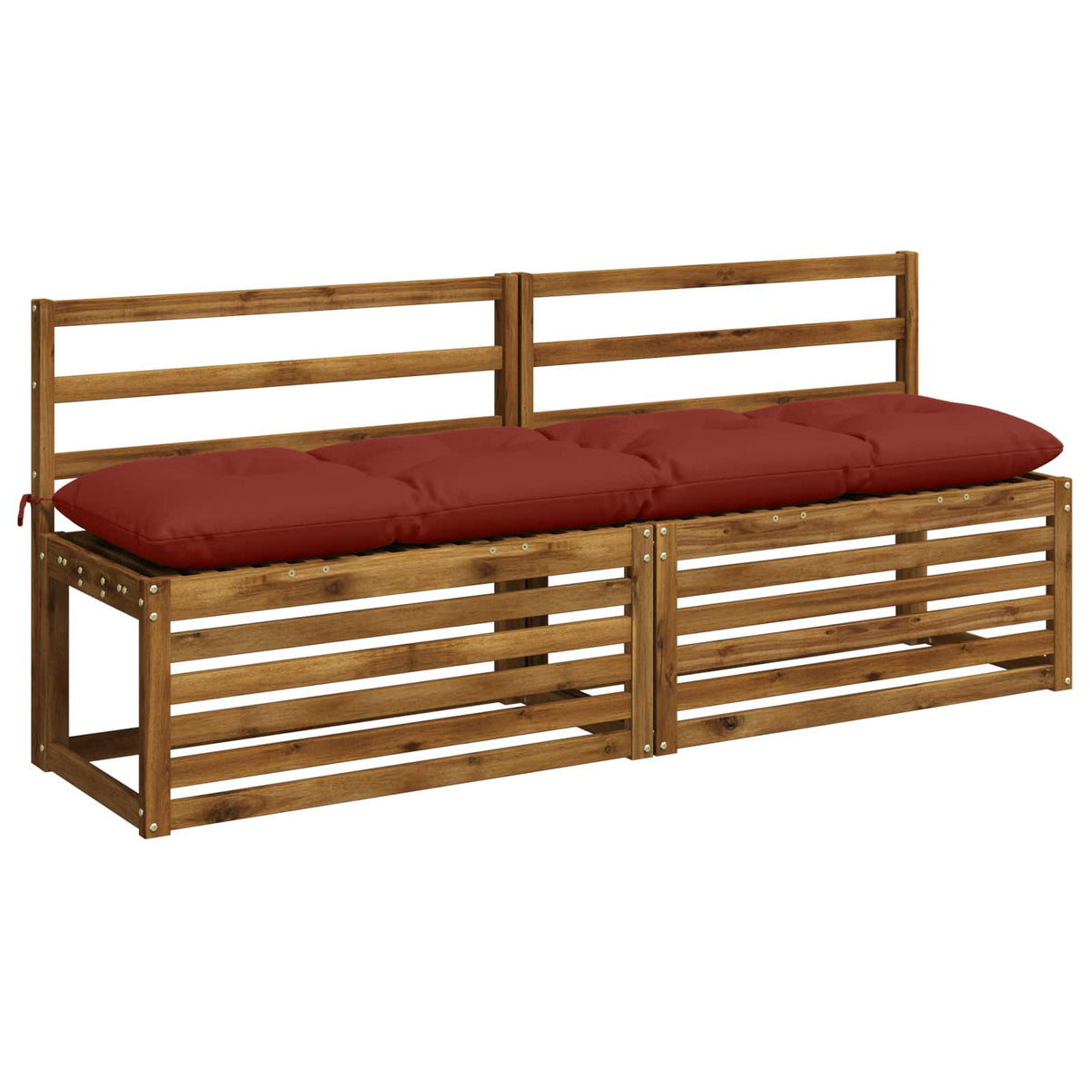 Pad párnák VIANEN 2 db 100% poliészter Piros 180 x 40 x 12 cm 3