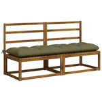 Padpárna VIANEN 100% poliészter Olajzöld 180 x 50 x 12 cm 3