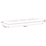 Pad párnák VIANEN 2 db 100% poliészter Fehér 180 x 50 x 12 cm 9