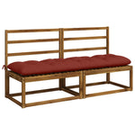 Pad párnák VIANEN 2 db 100% poliészter Piros 180 x 50 x 12 cm 3