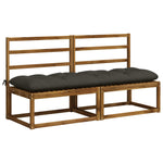 Padpárna VIANEN 100% poliészter Antracitszürke 180 x 50 x 12 cm 3