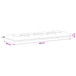Padpárna VIANEN 100% poliészter Sötét kék 180 x 60 x 12 cm 9