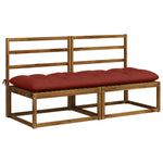 Padpárna VIANEN 100% poliészter Piros 180 x 60 x 12 cm 3