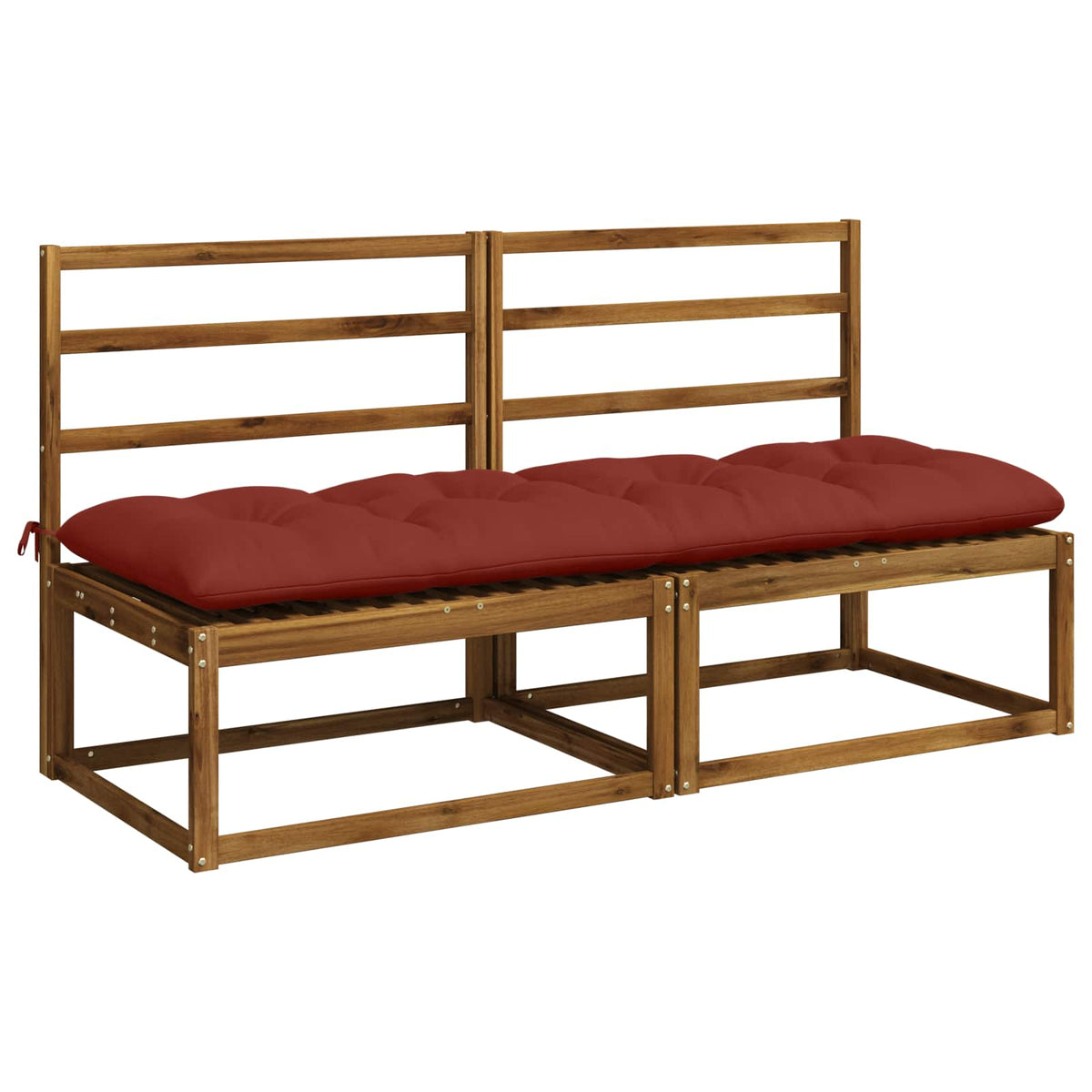Pad párnák VIANEN 2 db 100% poliészter Piros 180 x 60 x 12 cm 3