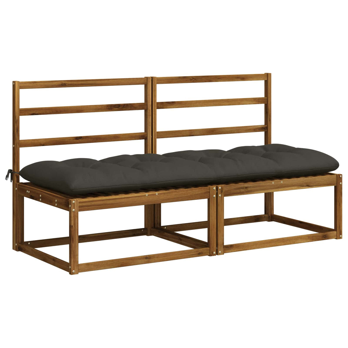 Padpárna VIANEN 100% poliészter Antracitszürke 180 x 60 x 12 cm 3