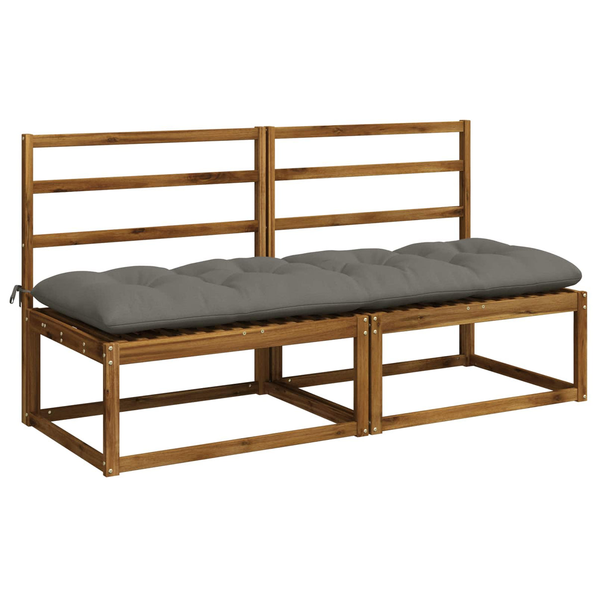 Pad párnák VIANEN 2 db 100% poliészter Szürke 180 x 60 x 12 cm 3