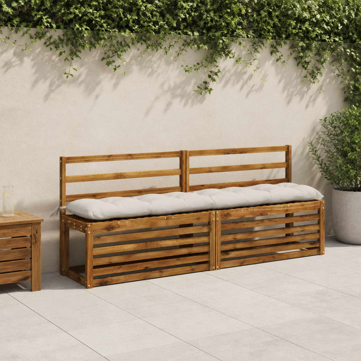 Padpárna VIANEN 100% poliészter Fehér 190 x 30 x 12 cm