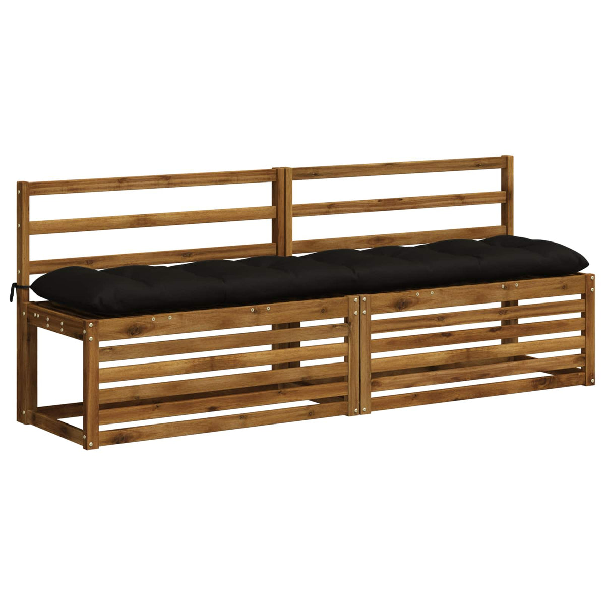 Padpárna VIANEN 100% poliészter Fekete 190 x 40 x 12 cm 3
