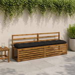 Pad párnák VIANEN 2 db 100% poliészter Fekete 200 x 40 x 12 cm