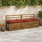 Pad párnák VIANEN 2 db 100% poliészter Piros 190 x 40 x 12 cm