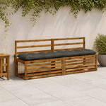 Padpárna VIANEN 100% poliészter Antracitszürke 190 x 40 x 12 cm