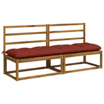 Pad párnák VIANEN 2 db 100% poliészter Piros 190 x 50 x 12 cm 3