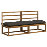 Padpárna VIANEN 100% poliészter Antracitszürke 190 x 50 x 12 cm 3