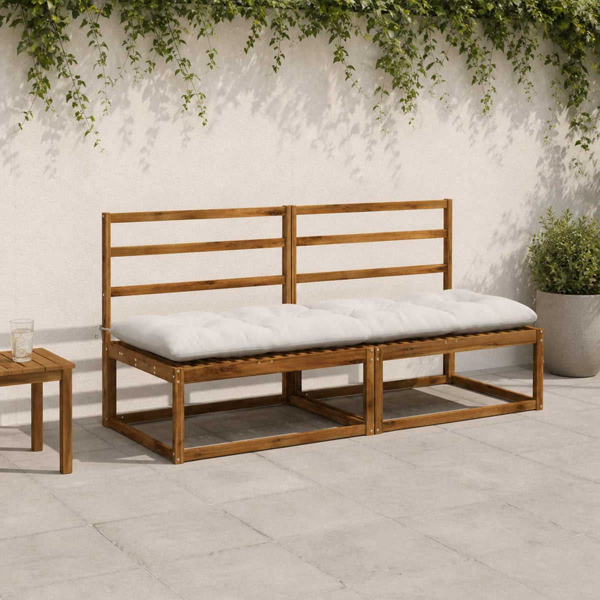 Padpárna VIANEN 100% poliészter Fehér 200 x 60 x 12 cm