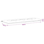 Pad párnák VIANEN 2 db 100% poliészter Fehér 190 x 60 x 12 cm 9