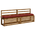 Pad párnák VIANEN 2 db 100% poliészter Piros 200 x 30 x 12 cm 3