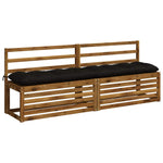Pad párnák VIANEN 2 db 100% poliészter Fekete 200 x 40 x 12 cm 3