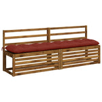 Pad párnák VIANEN 2 db 100% poliészter Piros 200 x 40 x 12 cm 3