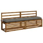 Pad párnák VIANEN 2 db 100% poliészter Szürke 200 x 40 x 12 cm 3