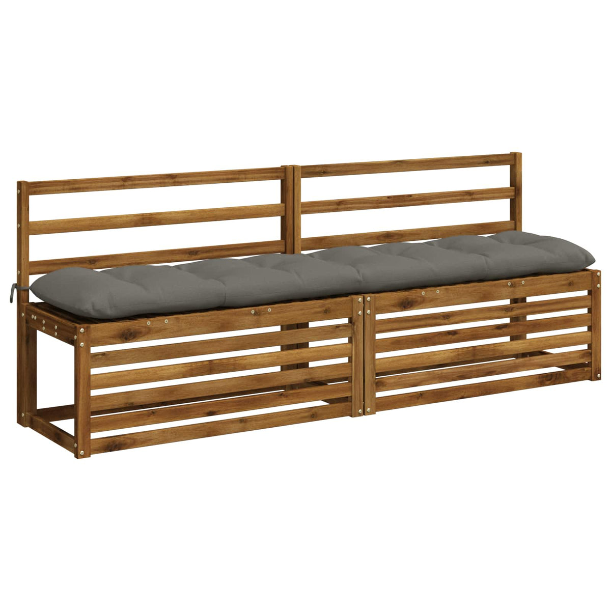 Pad párnák VIANEN 2 db 100% poliészter Szürke 200 x 40 x 12 cm 3