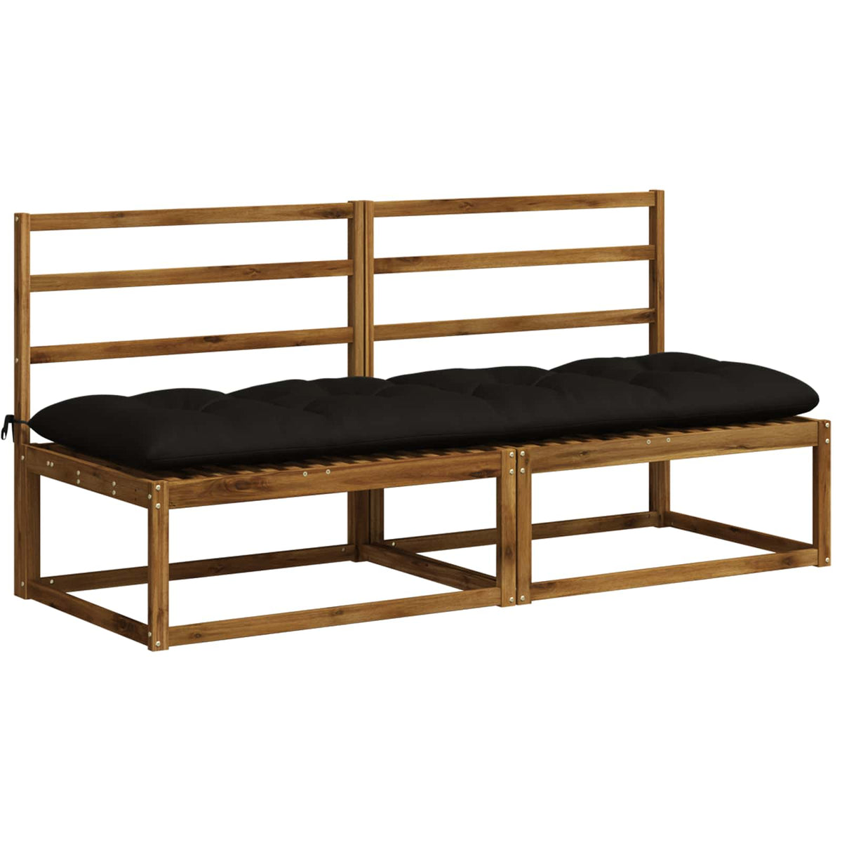 Padpárna VIANEN 100% poliészter Fekete 200 x 60 x 12 cm 3