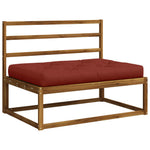Pallet ülőpárna VIANEN 100% poliészter Piros 120 x 80 x 12 cm 2