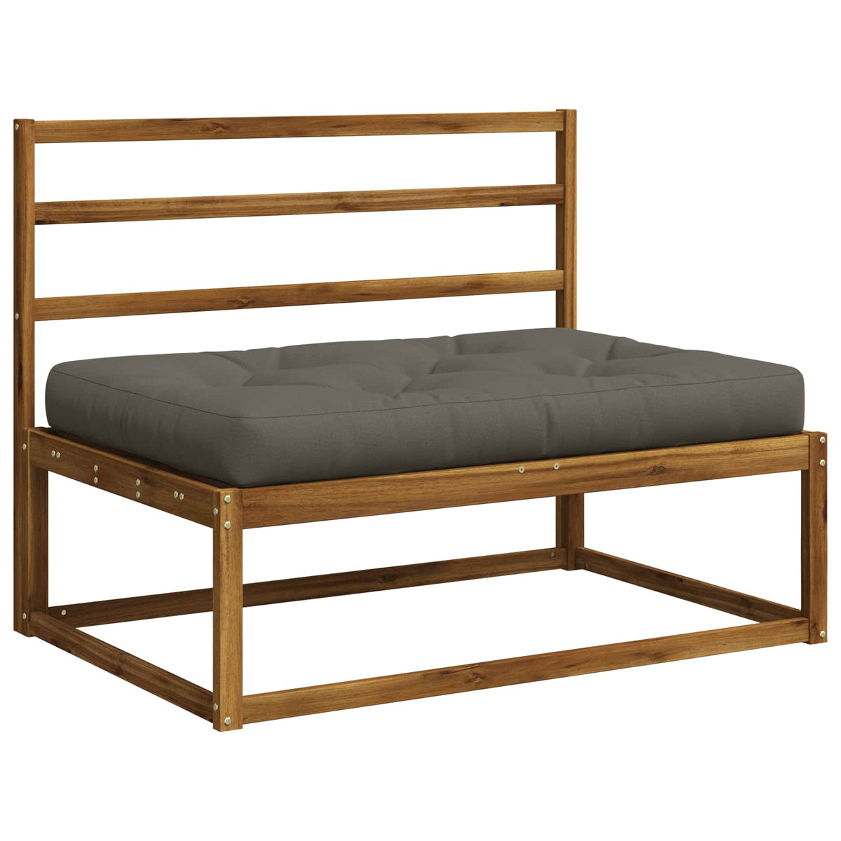 Pallet ülőpárna VIANEN 100% poliészter Szürke 120 x 80 x 12 cm 2